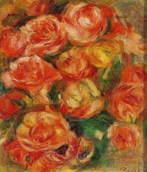 Pierre Auguste Renoir : A Bowlful of Roses